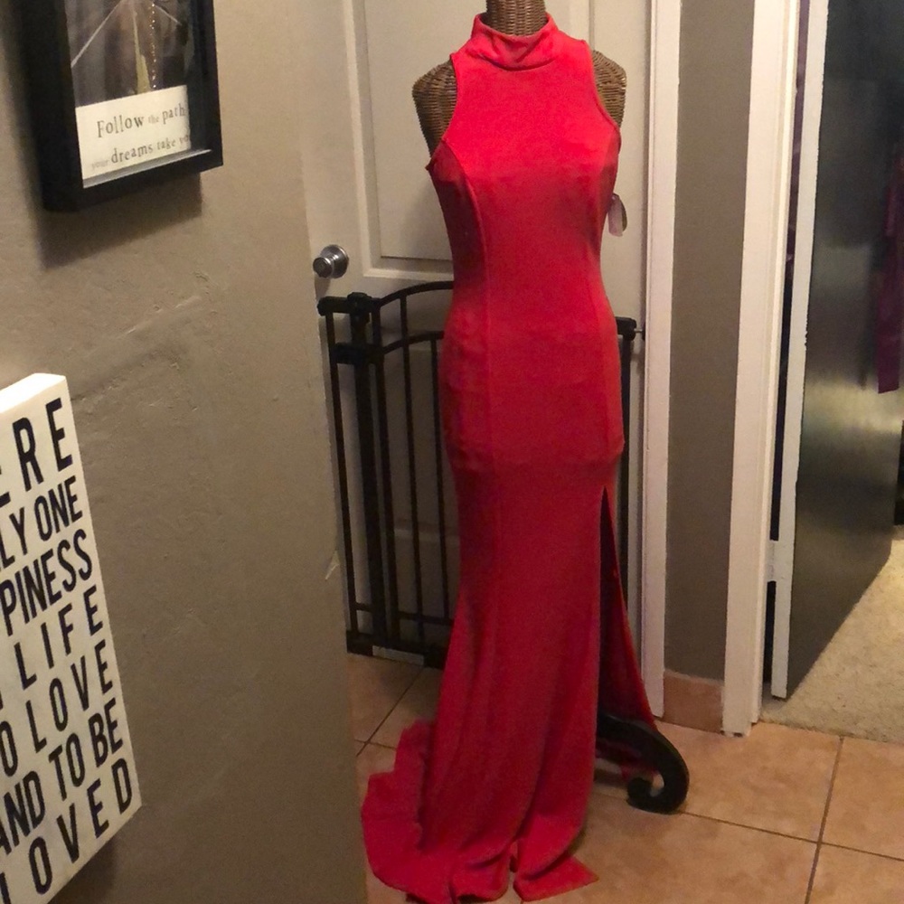 Sexy red gown